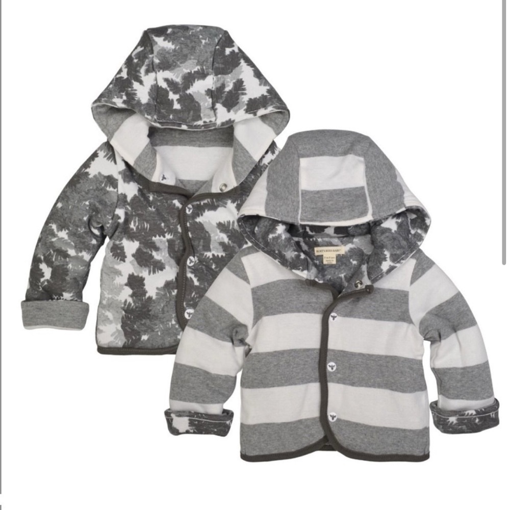 Burt’s bees baby 6-9m reversible hoodie